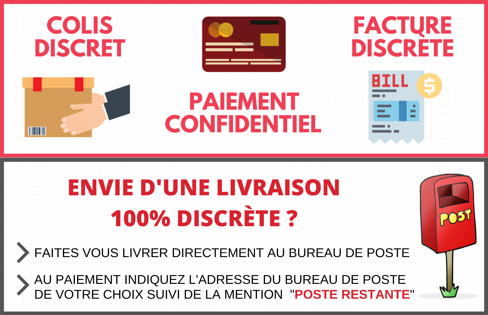 Livraison discrète