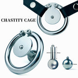 Cage de chasteté détachable avec ceinture