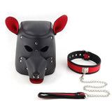 Cagoule de Protection pour Chien en Cuir