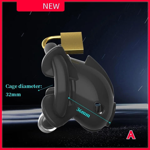 Cage de chasteté homme en silicone réglable