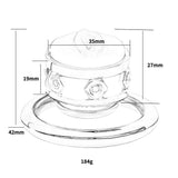 Cage pénienne en métal et silicone