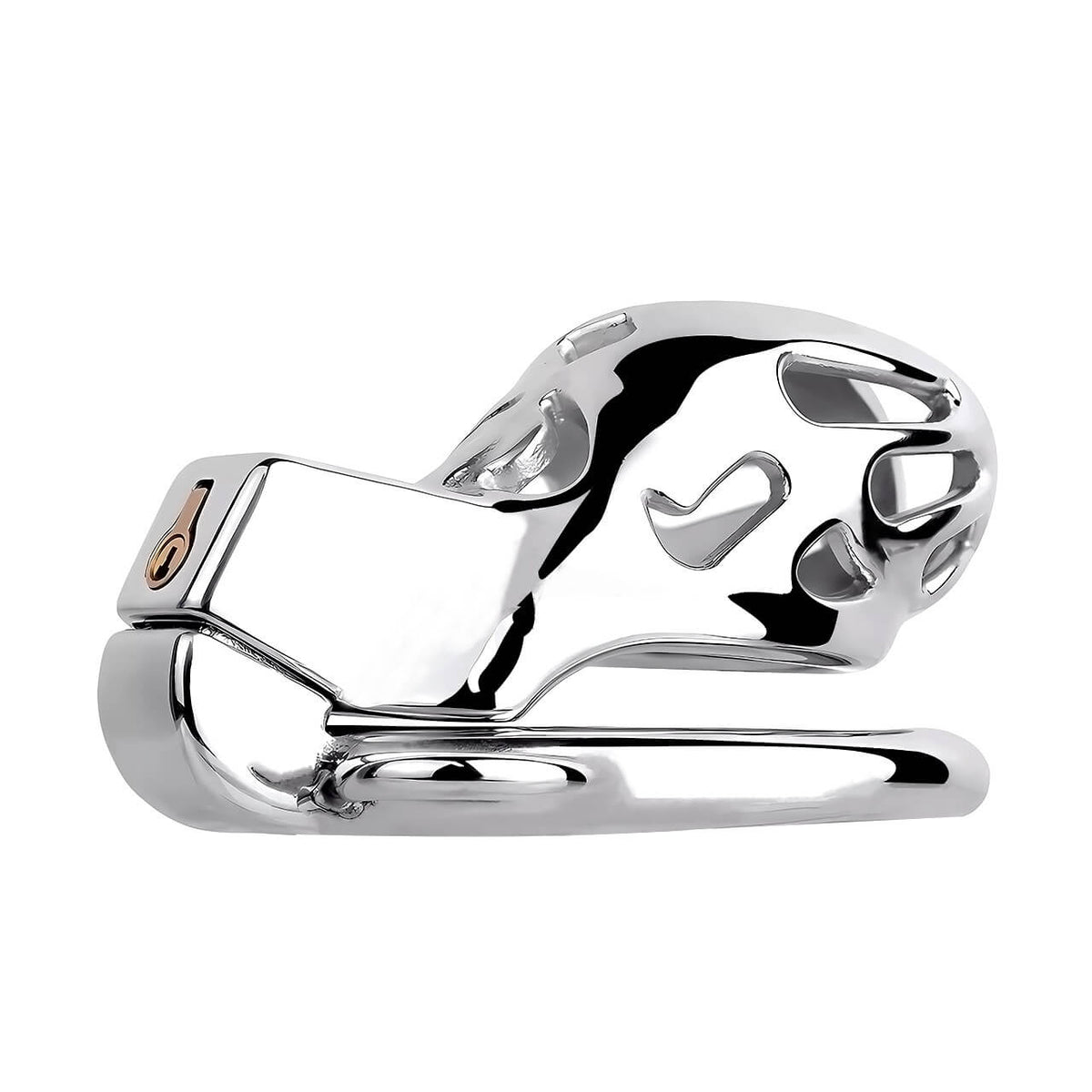 Cage De Chasteté Pour Hommes En Acier Inoxydable - Neuf - Accessoire Bondage BDSM