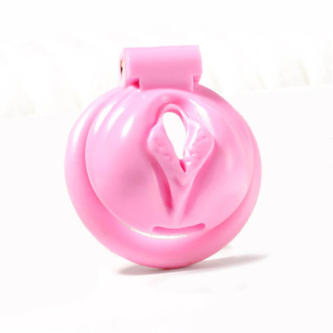 Cage rose en forme de chatte de chasteté