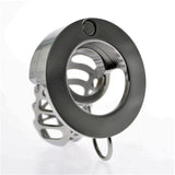 Cage acier chasteté vague homme