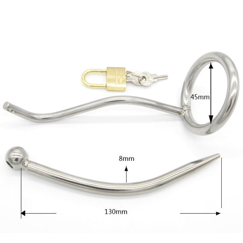 Cage de Chasteté Cathéter - Acier - La Verge