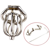 Cage de chasteté vis the chrome ball