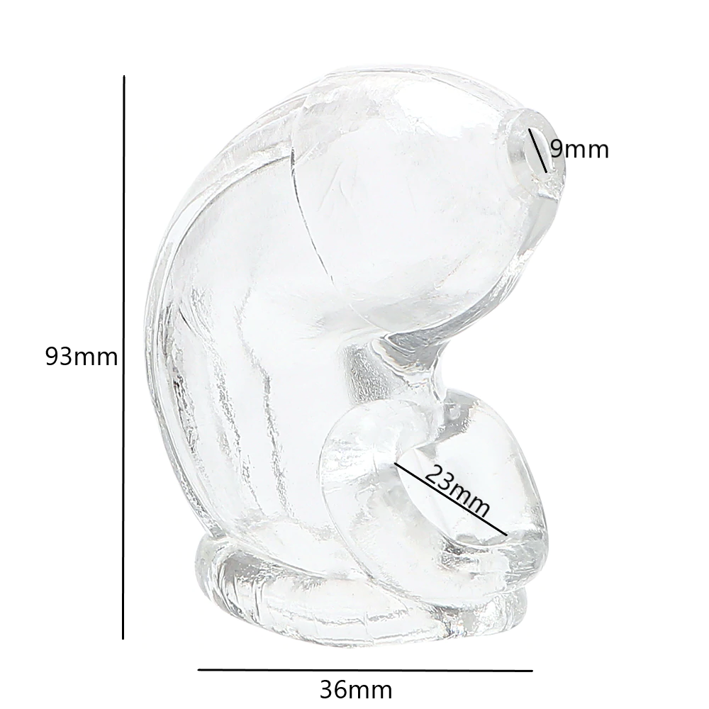 Cage De Chasteté Homme En Silicone Doux Avec 5 Anneaux - Neuf, Marque Générique