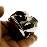 Cage de chasteté Homme Master Silver