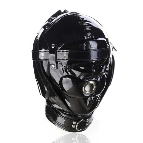 Masque Brillant en Cuir BDSM