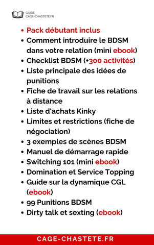 Pack Intermédiaire compétences BDSM