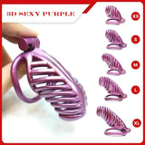 Cage à pénis violet sexy modèle 3D