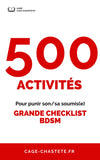 Grande Checklist BDSM (+500 activités)