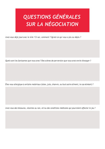 Guide de Négotiation  BDSM - exemple