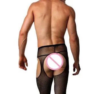 vêtements sexy pour hommes collants ouverts