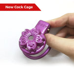 sissy cage chasteté violette