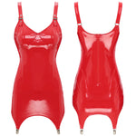 robe crayon ajustée en pvc