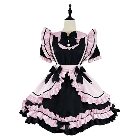 vêtement lolita noire et rose