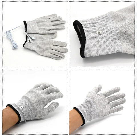 Gants blancs conducteurs estim choc électrique