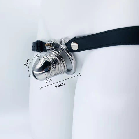 Cage de chasteté homme ceinture bondage 37 mm CC82