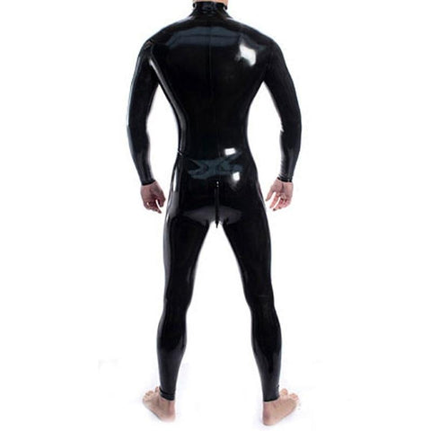 Combinaison homme en matière latex