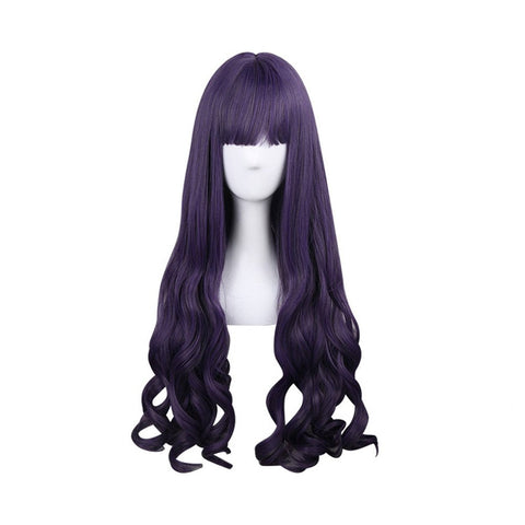 Costume Cosplay Perruque Lolita Naturelle Droite Ondulée Perruque Violet