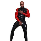 Combinaison Latex Homme Noir Et Rouge