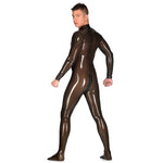 Combinaison latex brillant talons hauts