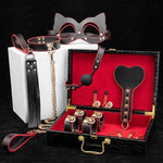 kit BDSM en cuir noir