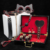 kit BDSM en cuir noir