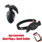 Collier Little Devil et plug anal contrôlés par l'application