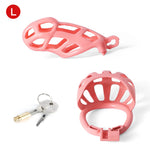 Cage de chasteté avec balles Pink Mamba