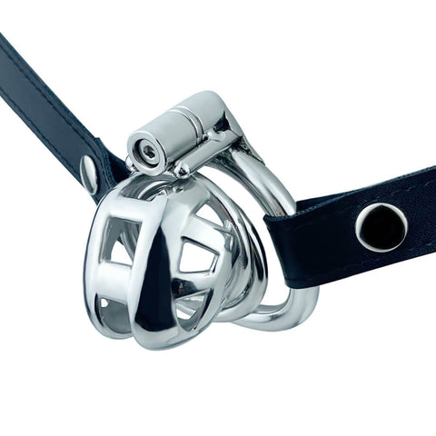 Cage de chasteté permanente Micro Cobra avec ceinture