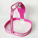 Ceinture de chasteté rose ajustable