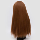 Perruque femme longs cheveux 56 cm raides frange