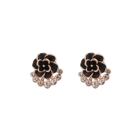 Boucles d'Oreilles Rose Clip Fleur Sissy