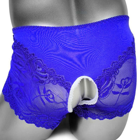 Boxer femme dentelle transparente