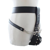 Ceinture de chasteté Bdsm en cuir PU