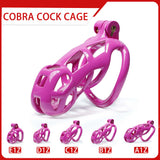 Kit de cage de chasteté Purple Cobra de 4,5 à 10,5 centimètres de long