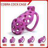 Kit de cage de chasteté Purple Hole Cobra de 4,5 à 10,5 centimètres de longueur