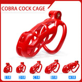 Kit de cage de chasteté Red Cobra de 4,5 à 10,5 centimètres de long