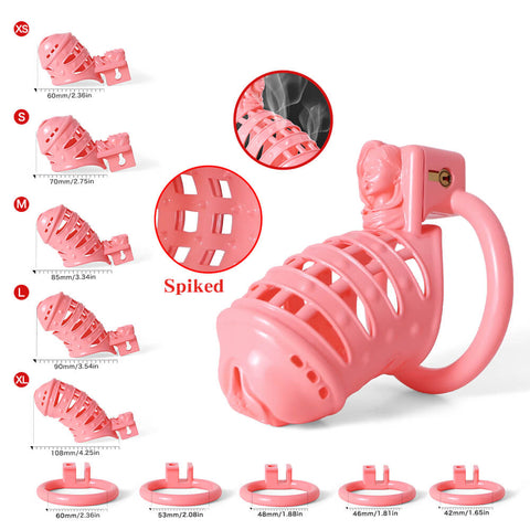 Cage de chasteté Sissy Rose a clous - 3D print chatte