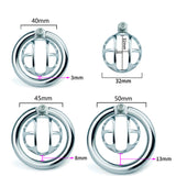 Cage acier inoxydable chasteté longueur 2,5 cm