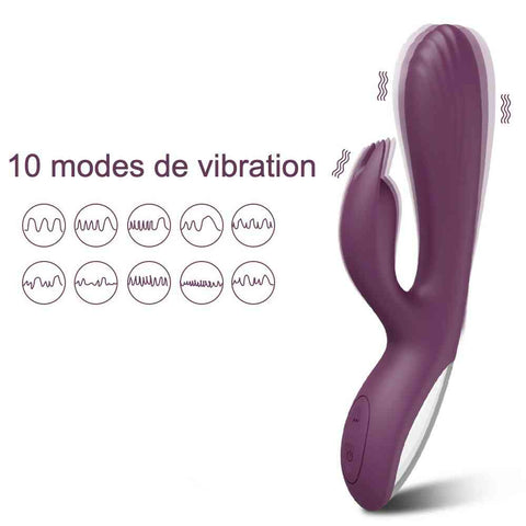 Vibromasseur double stimulation