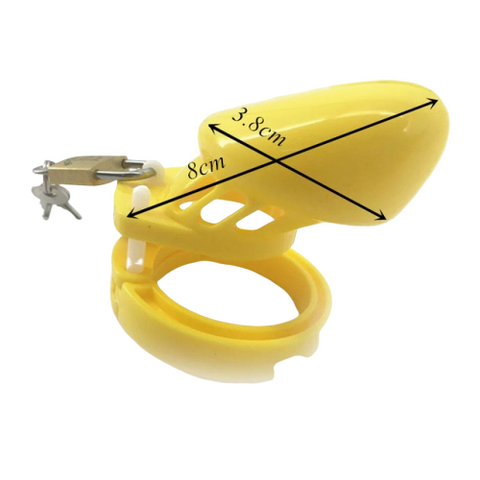 Cage de chasteté gb 6000 jaune S