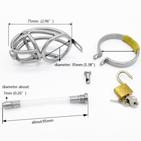 Cage de Chasteté Urètre - Métal - Torture