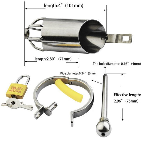 Cage de Chasteté Urètre - LongCock