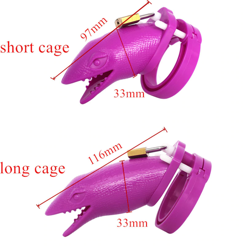 Dimension cage de chasteté l'Alligator