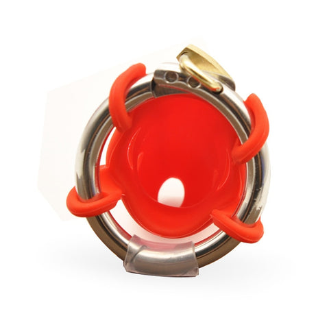 Cage de Chasteté Silicone souple Rouge