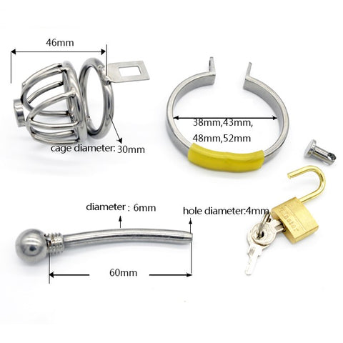 Cage de chasteté acier Jail s