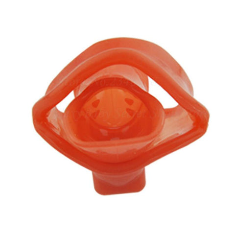 Cage de chasteté en silicone rouge L'enclos